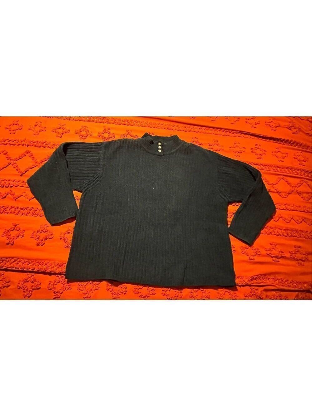 Vintage Spiegel women 2x. Creamy blue sweater big comfy cozy soft ribbed
